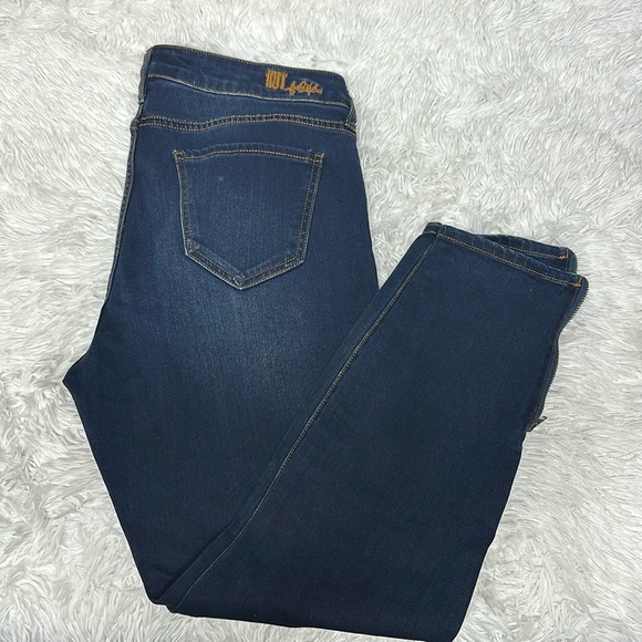 KUT From the Kloth Jeans Women 14 Mia Toothpick Skinny Mid Rise Dark Wash Blue - Picture 1 of 10